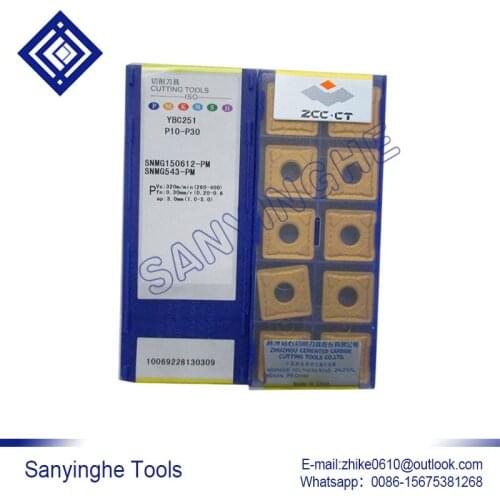 Free shipping high quality 10pcs/lots YBC251 SNMG150612-PM cnc carbide milling insert