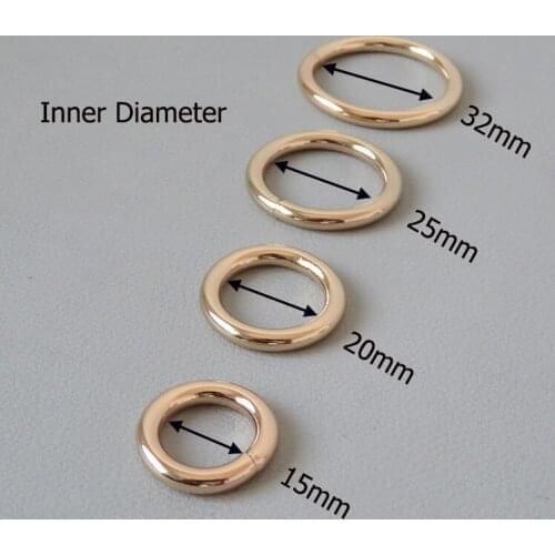 100Pcs Wholesale Metal O Ring Buckle Clasp For Bag Backpack Accessory Strap Belt Loop Pet Dog Collar Harness Garment Hardware