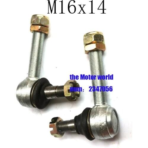ATV 1 pair Joint Ball U-joint white M14x16 metal Ball Head Tie Rod End for ATV head ball joint Quad Turn joint ball