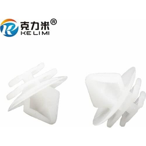 KELIMI 30x White Door Panel Retainers Threshold Strips Anti-rubbing Clips Fasteners For Citroen Peugeot 307 206