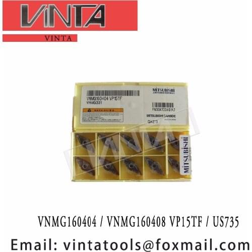 Free shipping high quality VNMG160404 VP15TF / US735 / VNMG160408 VP15TF / US735 cnc carbide turning inserts