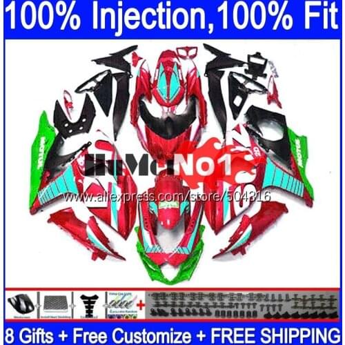 Injection OEM For SUZUKI GSXR1000 L7 L8 GSXR 1000 2017 2018 2019 116MC.40 GSXR-1000 K17 GSX-R1000 17 18 19 Fairing Metal red