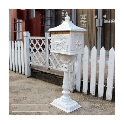 Creative Newspaper Box European Retro Decoration External Packaging Aluminum Box Melting Outdoor Mailbox Fairy garden decoration