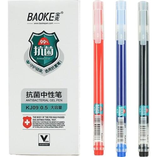 12 Pcs Gel Pen Set The Office Stationery Red Black Blue Three Colors Signing Pens School Supplies Bullet Journal Tip Writing Pen