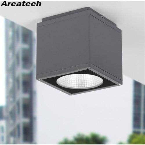 Outdoor 8W LED Ceiling Light Waterproof Balcony Modern Simple Square Down light Garden Door Light Outdoor Ceiling Light NR-43
