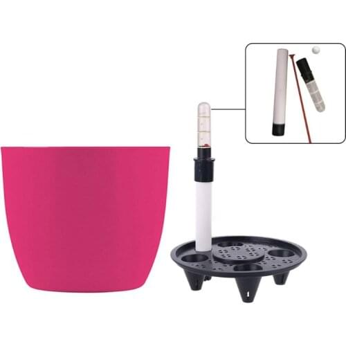 PP Self Watering Planters Flower Pots Indoor with Water Level Indicators 6x5'' Garden Modern Decorative Planter Pot
