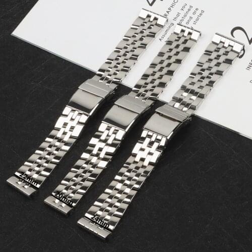 20mm 22mm 24mm Solid Stainless Steel Watch Bracelet For Breitling Strap Watch Band for AVENGER NAVITIMER SUPEROCEAN Watchband