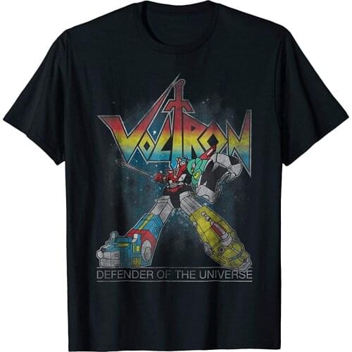 Voltron Retro Defender Rainbow Graphic T-Shirt