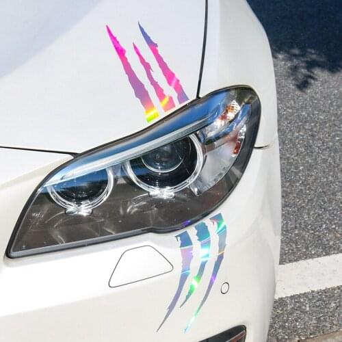 Reflective Claw Scratch Marks Headlight Decal Car Stickers for Subaru Forester Outback Legacy Impreza XV BRZ