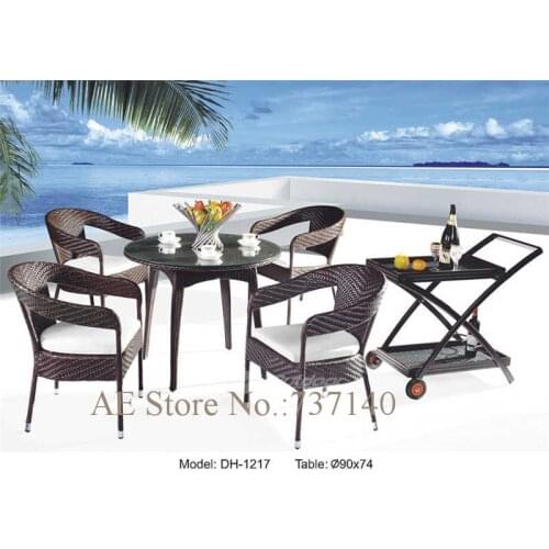 Outdoor dining set rattan furniture outdoor furniture round table & chair Foshan furniture agent wholesale price quality control