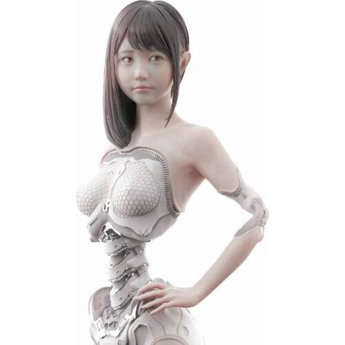 Unassambled 1/6 modern fantasy woman warrior stand Resin figure miniature model kits Unpainted