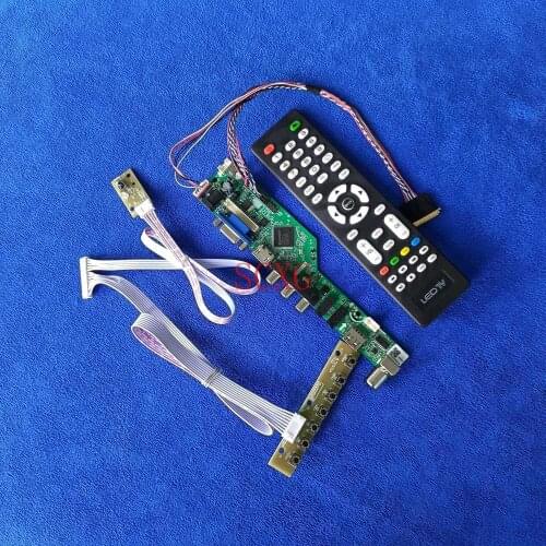 1366*768 Monitor controller board 40-Pin LVDS LCD LED Signal analog Fit LTN133AT17/LTN133AT23 DIY Kit AV VGA USB HDMI-compatible