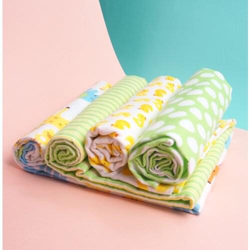 4Pcs/Lot Cotton Muslin Diapers Baby Swaddle Baby Blankets Newborn Muslin Blanket Infant Wrap Soft Childrens Blanket Diaper Wrap