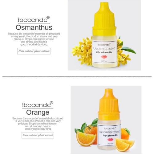 5ML Natural Flavor Essence for DIY Lip Gloss Makeup Lipgloss DIY Food Grade Fragrance Flavoring Osmanthus Orange Essential