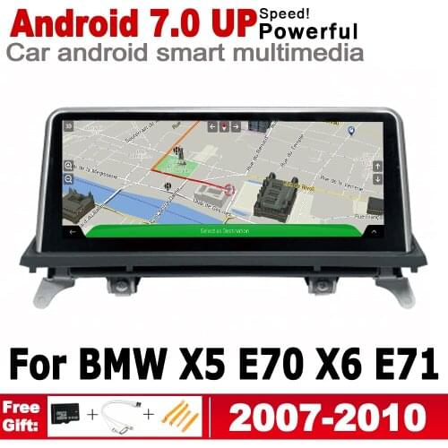 Android 7.0 up IPS car player For BMW X5 E70 X6 E71 2007~2010 CCC original Style Autoradio gps navigation WiFi BT Bluetooth