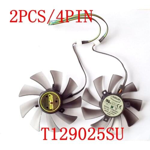 Free Shipping T129025SU 12V 0.38A 4PIN for ASUS HD7970 HD7950 GTX680 DirectCU II graphics card fan