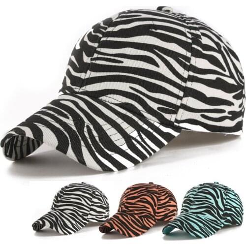 Zebra Print Baseball Cap for Men Womens Adjustable Sun Hat Girls Cotton Snapback Peaked Cap Trucker Student Hats Бейсболка