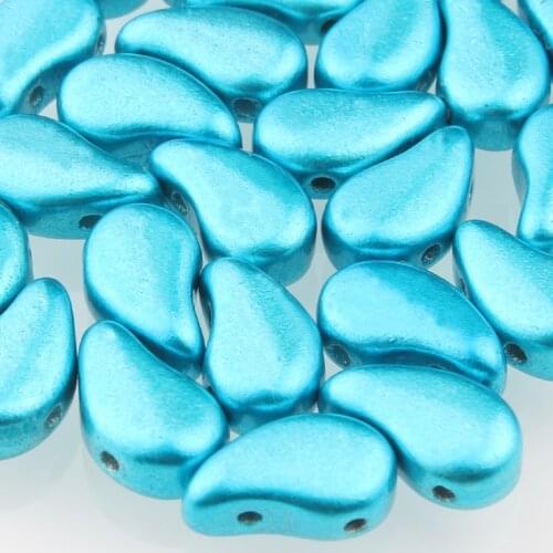 Taidian Paisley Beads Czech Boncuk Perles Earrings Made Garment Diy Perles De Rocaille 8*5mm Turquoise Color 3grams About 10pcs