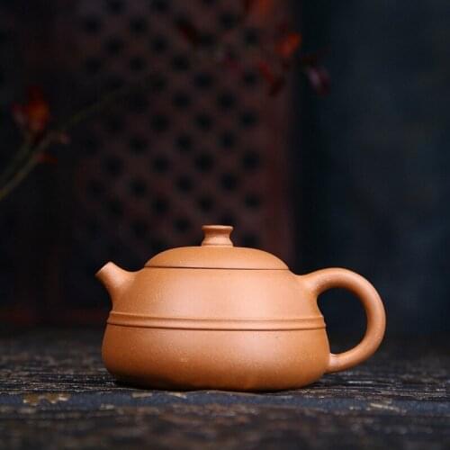 Teapot tea wholesale authentic yixing, undressed ore all hand recommended line rhyme stone gourd ladle pot a undertakes