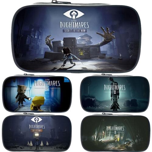 Little Nightmares 2 Pencil Case Kids Cartoon Game Pen Bag Children Pencil Box Students Stationery Storage Bag School Supplies