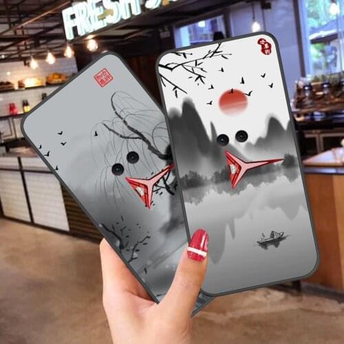 Cartoon Painting Case For Lenovo Legion Pro 5G Gaming Phone,TPU Painted Mobile Phone Shell Lovely Color Painting Case.12 Colors