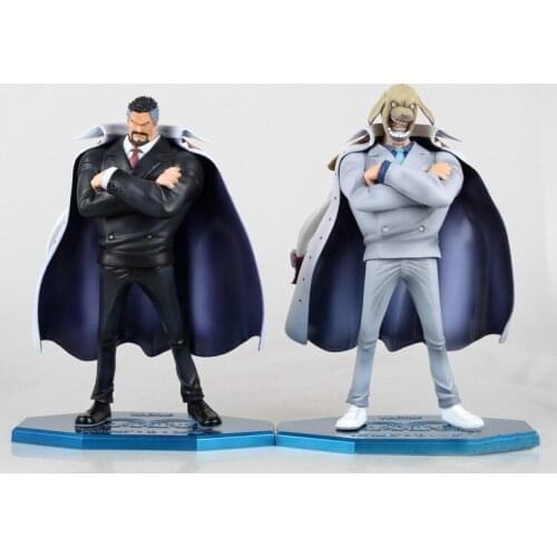 Anime One Piece figures Vice Admiral Luffy grandpa Monkey D Garp PVC action figure collection model toys for gift