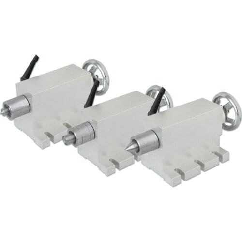 CNC tailstock 4 Axis MT2 Rotary Axis Lathe Engraving Machine Chuck