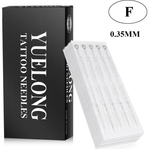 50PCS Professional Tattoo Needles 5F 7F 9F 11F 13F 15F Size Disposable Assorted Sterile Tattoo Needles 0.35mm