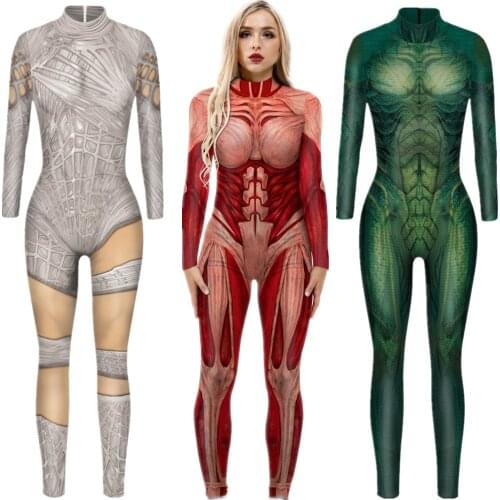 Attack on Titan Annie Leonhart Superhero Mummy Jumpsuit Catsuit Sexy Women Girl Cosplay Costumes Halloween Bodysuit