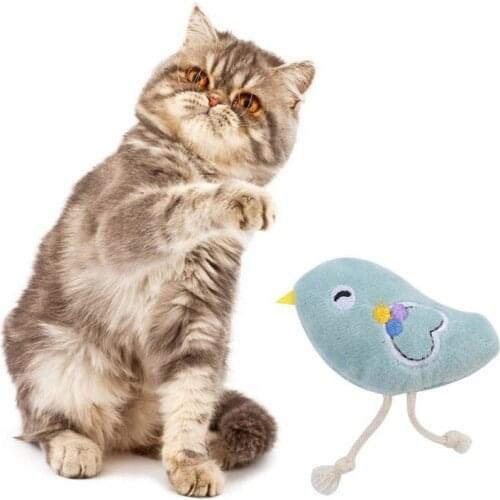 Pet Kitten Tooth Cleaning Molar Chew Toy Teeth Grinding Catnip Toys Funny Interactive Plush Cat Toy Claws Bite Cat Mint For Cats