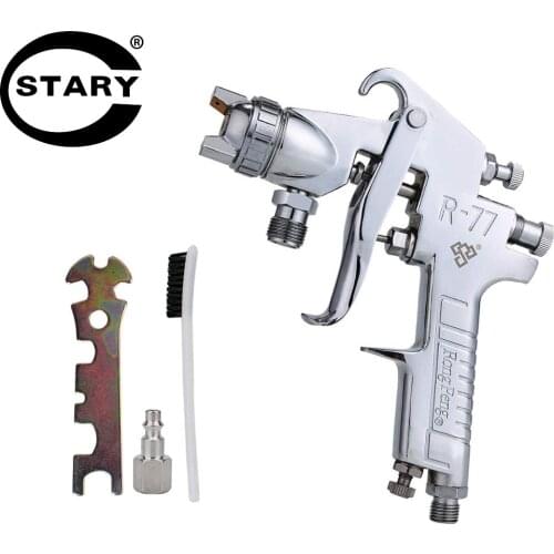 STARY Nozzle Size 2.0mm Spray Gun R77P Paint Sprayer Pressure Feed Large Area Painting Spray Gun Air Paint Fast Delivery
