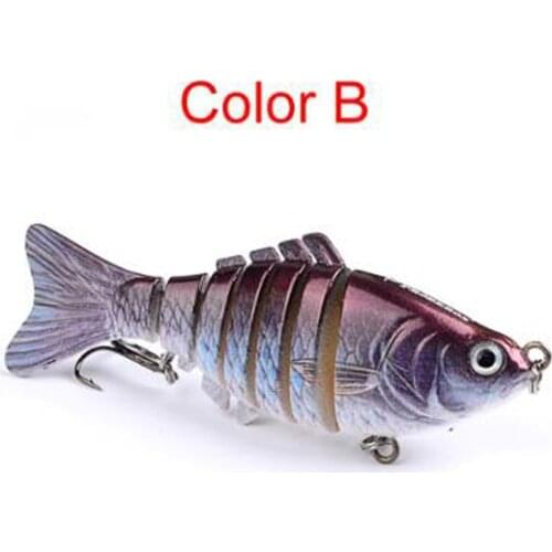 Sea Fishing Hook Fishing Lure Minnow Quality Professional Bait Swimbait Jointed Bait Equipped Squid Bait Hook 7 Segments