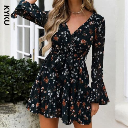 KYKU Long Sleeve Summer Dresses