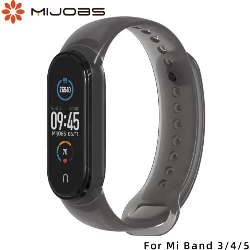 Mi Band 5 Global Strap Translucent Mi Band 4 Bracelet Silicone Wristbands for Xiaomi Mi Band 3 NFC Correa Mi 5 Strap Pulsera
