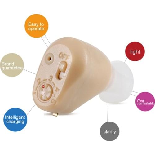 Micro Audiphones Mini Hearing Aids Adjustable Tone hearing aid Small In The Ear Invisible Best Sound Amplifier Ear Care Tools