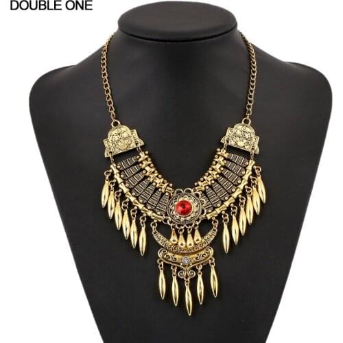 Fashion Bohemian Tassel Necklace Women Statement Maxi Necklace Collier Colar Vintage Collar Boho Bib Fine Jewelry