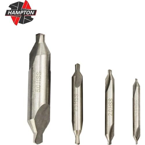 HSS Combined Center Drills 4/6pcs Center Drill Bit Set 1.0-6.0mm Countersink Angle Drill Bit 60 Degrees Metalworking Tool