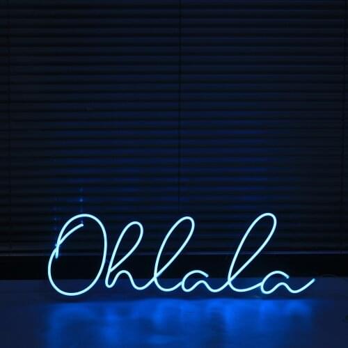 Custom Waterproof Flex Wedding Neon Sign Oh lala Handcrafted Love Neon For Shop Logo Club Nightclub Game Room Wall Decor