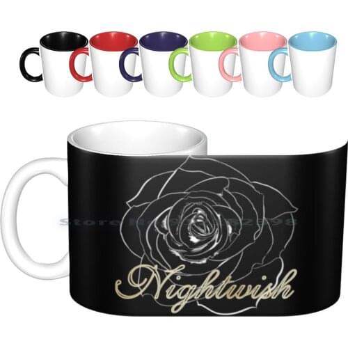 Nightwish Ceramic Mugs Coffee Cups Milk Tea Mug Nightwish Pink Bumblefoot Ron Thal Pink Axl Slash Punk Hard Metal Stones Alice
