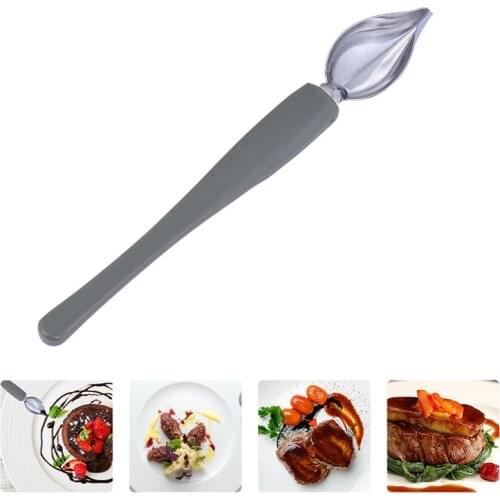 Stainless Steel Chef Pencil Sauce Painting Spoon Restaurant Western Food Baking Dessert Decoration Sharp Kitchen Tool