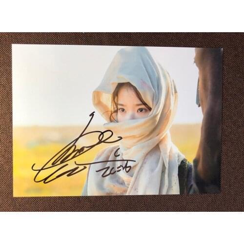 Hand signed Lee Ji Eun IU autographed photo 5*7 Hotel Deluna 79K5
