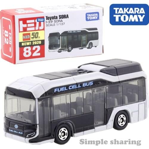 Takara Tomy Tomica No. 82 Toyota Sora Fuel Cell-Omnibus Scale 1/137 Car Hot Pop Kids Toys Motor Vehicle Diecast Metal Model