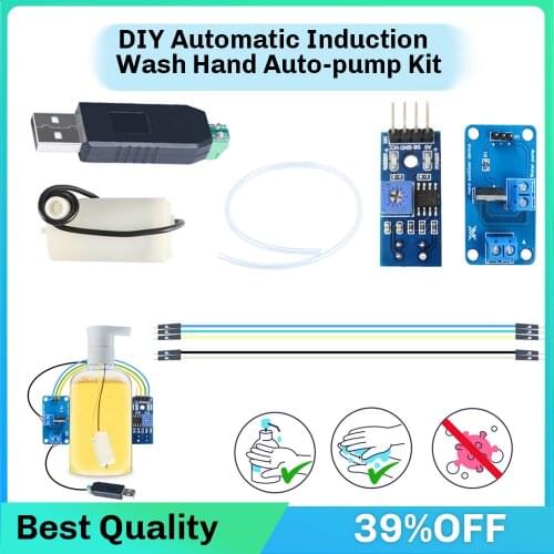 HUAYUXIN Smart IOT hand soap Kit with Induction Hand Motherboard for Arduino Starter Kit DIY Projetcs STEM Programming