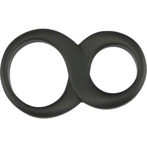 Chastity Device Double Penis Rings For Time Delay Silicone Cock Ring Ball Male Erection Enlarger Enhancement Sex Toys For Man