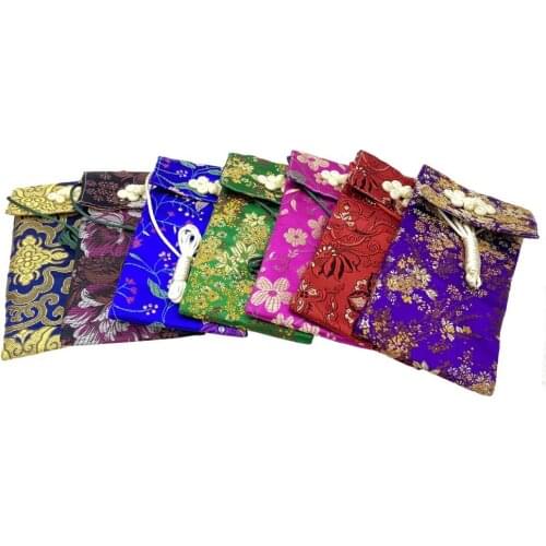 Vintage Chinese Style Mobile Phone Shoulder Crossbody Bag Cell Phone Pouch Big Card Holders Wallet Handbag Pockets For Girls