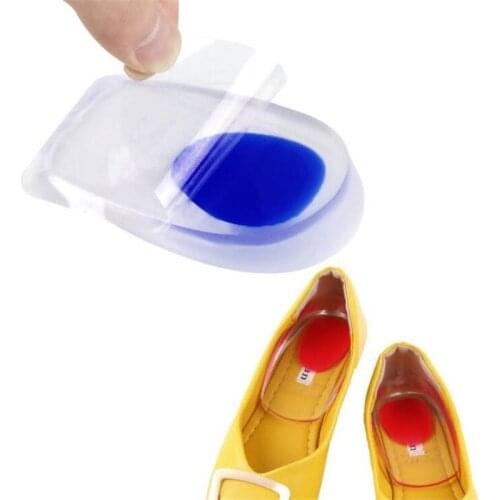 Womens Silicone Gel Heel Cups Heel Seats Foot Orthotic Cushions Insoles for Plantar Fasciitis Heel Spurs Heel Pain Foot Care
