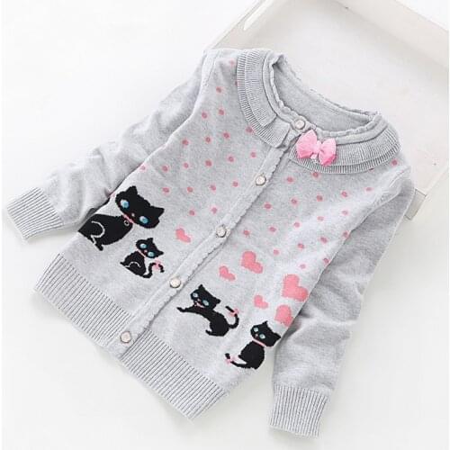 2020 spring fashion girls cardigans children sweaters 3-14 children knit sweater cardugans