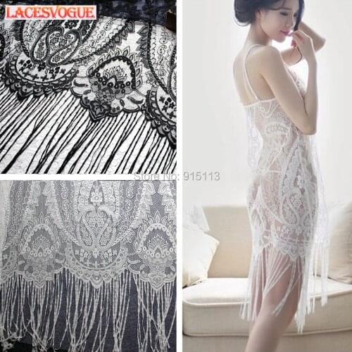 3meters 130cmEyelash lace fabric Garment needlework sewing DIY Handmade Underwear accessories Dress edge decoration 712