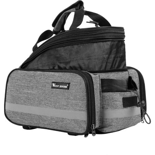 3 In 1 Bicycle Bag Trunk Bag 25L MTB Road Bike Accessories Waterproof Large Capacity Travel Luggage Carrier Saddle Seat Panniers