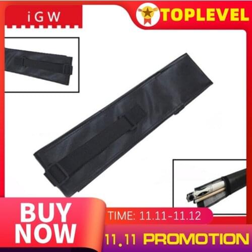 New Arrival iGW PU/Canvas Two Type Pool Cue Portable Carrying Case 79cm Length Billiards Accessories For 1/2 Split Rod China
